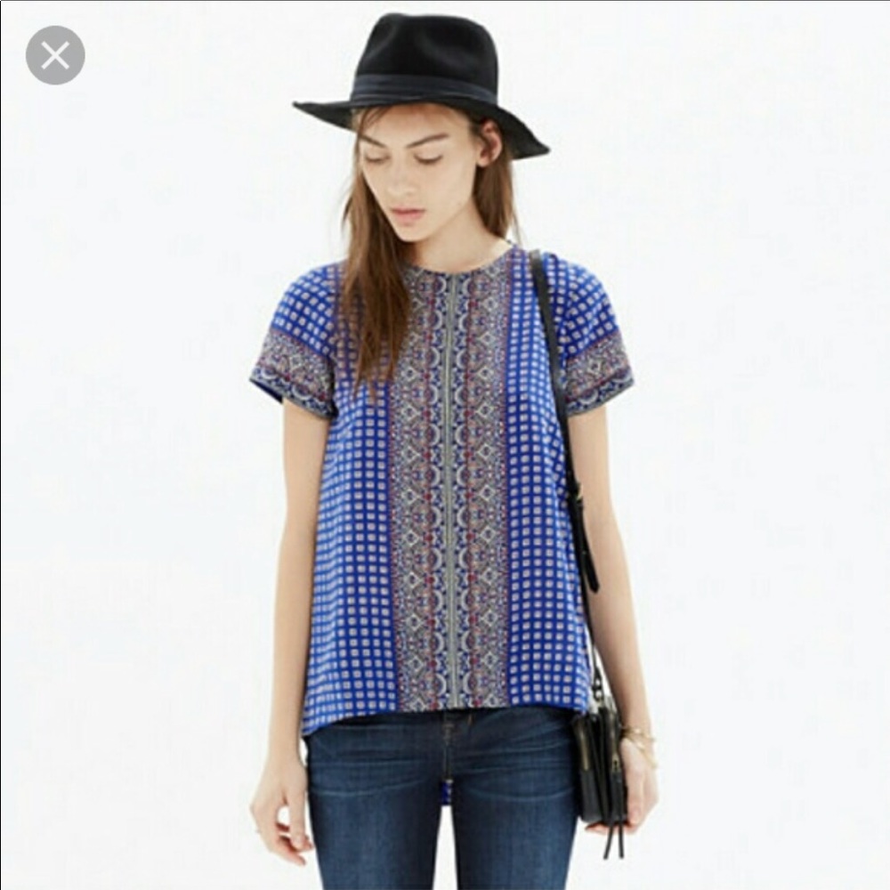 Madewell tailored t shirt, silk fitted